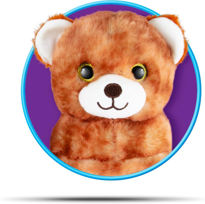 Cloudz Kids Super Soft N' Cuddly Animal Airplane Travel Neck Pillow! Keep Children Comfy and Supported with a Buddy While Traveling or just Resting at Home - Brown Bear - Image 2